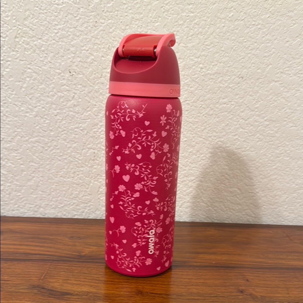 Pink Floral Owala Water Bottle limited edition